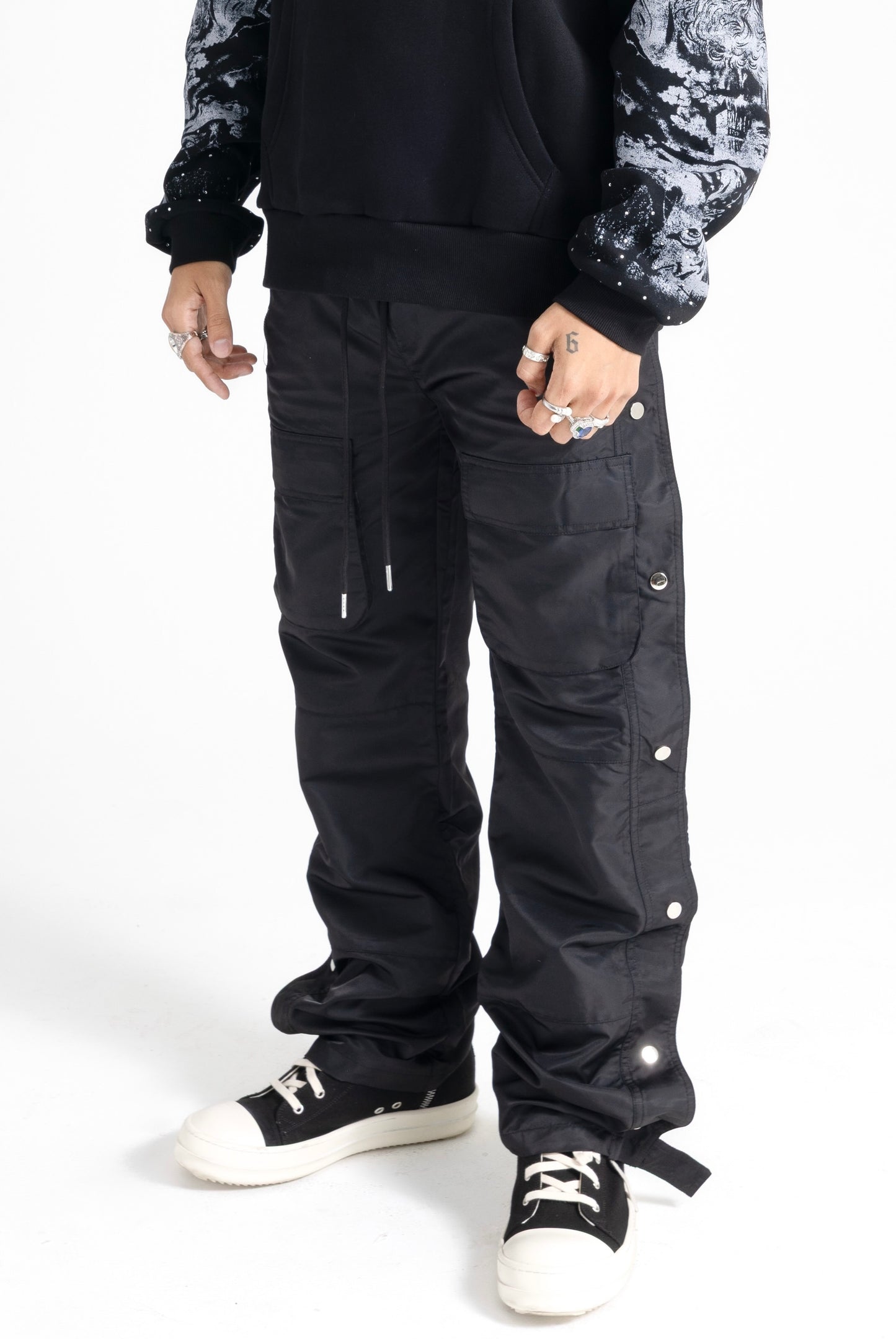 Nylon Cargo Pants